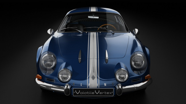Обои картинки фото renault, alpine, a110, автомобили, 3д, изящество, стиль, автомобиль, красота