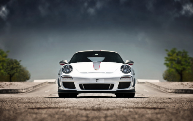 Обои картинки фото автомобили, porsche, фары