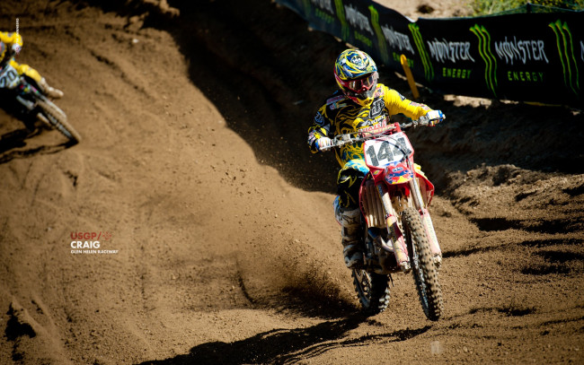 Обои картинки фото спорт, мотокросс, трасса, кросс, гонки