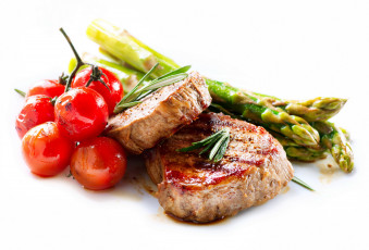 Картинка еда мясные+блюда мясо стейк помидоры томаты