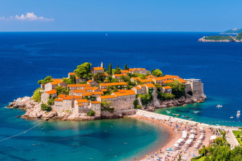 Картинка sveti+stefan города -+пейзажи черногория остров гостиничный комплекс