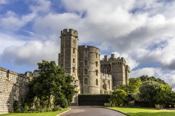 Картинка windsor+castle города замки+англии англия деревья ландшафт замок castle windsor