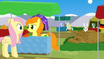 Картинка мультфильмы my+little+pony пони кролик морковка