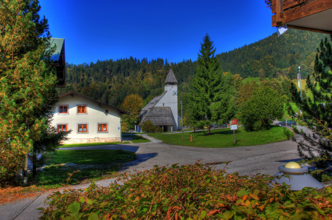 Обои картинки фото берхтесгаден германия, города, - улицы,  площади,  набережные, германия, берхтесгаден, пейзаж, улица, дома