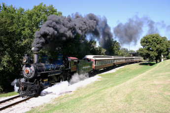 Картинка техника паровозы железная дорога рельсы паровоз