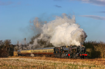 Картинка техника паровозы железная дорога рельсы паровоз