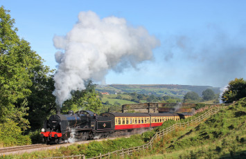 Картинка техника паровозы железная дорога рельсы паровоз