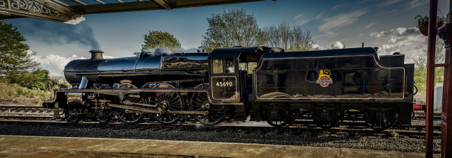 Обои картинки фото техника, паровозы, железная, дорога, рельсы, паровоз