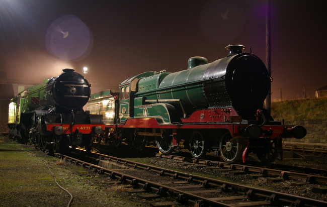 Обои картинки фото техника, паровозы, железная, дорога, рельсы, паровоз