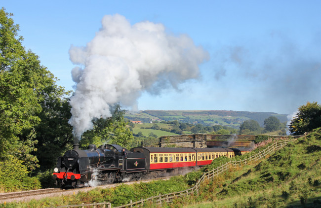 Обои картинки фото техника, паровозы, железная, дорога, рельсы, паровоз