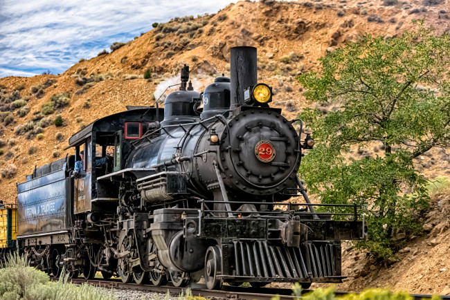 Обои картинки фото техника, паровозы, железная, дорога, рельсы, паровоз