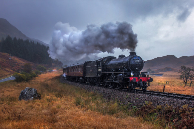 Обои картинки фото техника, паровозы, железная, дорога, рельсы, паровоз