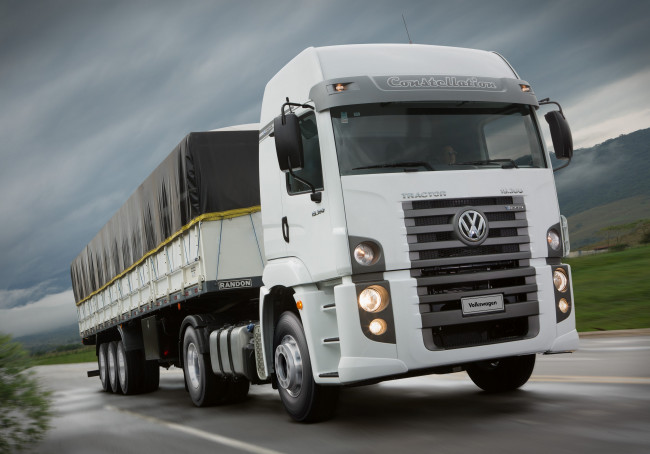 Обои картинки фото автомобили, volkswagen, 19-360, tractor, constellation, 2015, г
