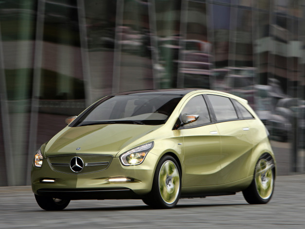 Обои картинки фото mercedes-benz bluezero concept  2009, автомобили, mercedes-benz, concept, bluezero, 2009