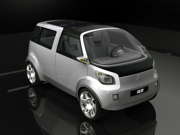 Обои картинки фото mitsubishi ez miev concept 2006, автомобили, 3д, 2006, mitsubishi, ez, miev, concept