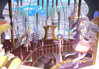 Картинка аниме ангелы +демоны девочки