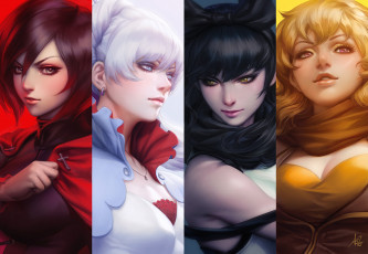 Картинка аниме rwby девушки