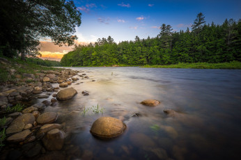 Картинка природа реки озера река лес