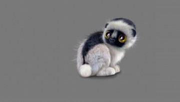 Картинка рисованное животные зверек миленький