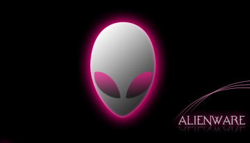 обоя компьютеры, alienware, логотип, фон