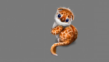 Картинка рисованное животные зверек миленький