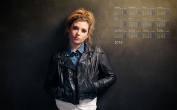 Картинка календари девушки куртка взгляд