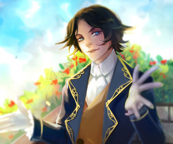 Обои картинки фото аниме, unknown,  другое, парень