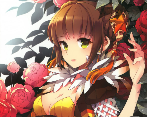 Обои картинки фото аниме, unknown,  другое, девушка