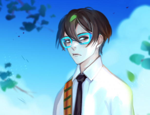 Обои картинки фото аниме, unknown,  другое, парень