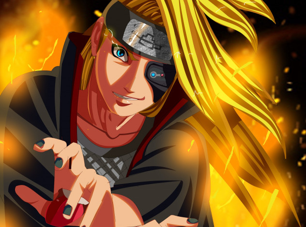 Обои картинки фото аниме, naruto, дейдара