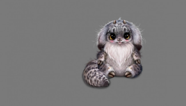 Обои картинки фото рисованное, животные, зверек, миленький