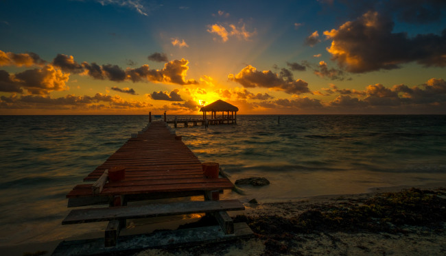 Обои картинки фото природа, восходы, закаты, простор