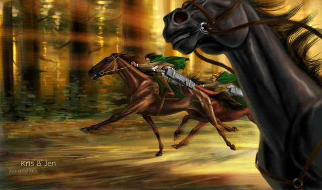 Обои картинки фото аниме, shingeki no kyojin, леви