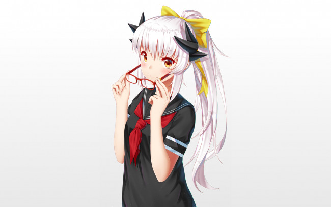 Обои картинки фото аниме, fate, stay night, девушка, взгляд, фон