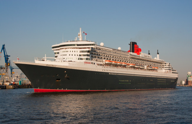Обои картинки фото queen mary ii, корабли, лайнеры, круиз, лайнер