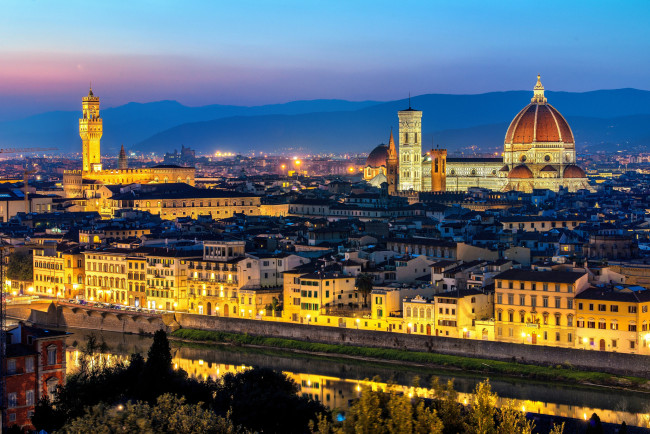Обои картинки фото firenze - italy, города, флоренция , италия, простор