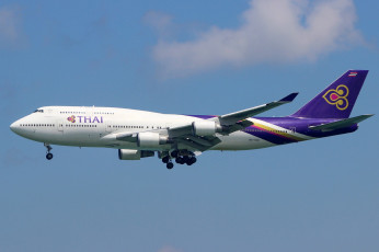 Картинка b747-4d7 авиация пассажирские+самолёты авиалайнер