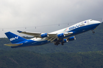 Картинка b747-4r7f авиация пассажирские+самолёты авиалайнер