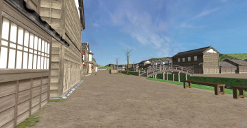 Картинка 3д+графика реализм+ realism улица дома