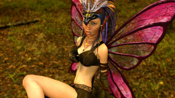 Картинка 3д+графика эльфы+ elves эльфийка фон взгляд