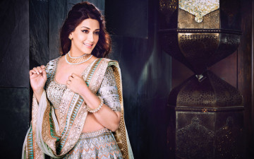 Картинка sonali+bendre девушки -unsort+ брюнетки темноволосые болливуд макияж cонали бендре актриса индия традиционное платье модель