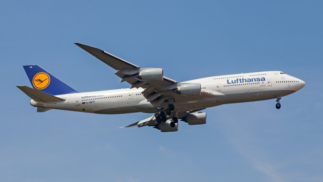 Обои картинки фото b748i, авиация, пассажирские самолёты, авиалайнер