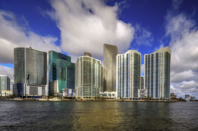 Обои картинки фото downtown miani, города, майами , сша, простор