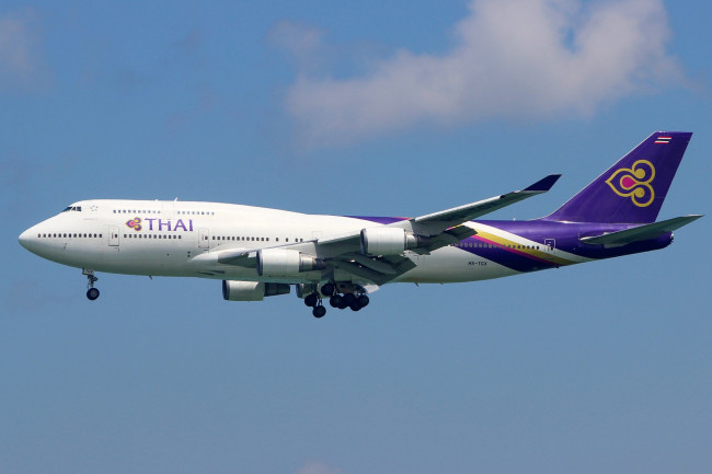 Обои картинки фото b747-4d7, авиация, пассажирские самолёты, авиалайнер