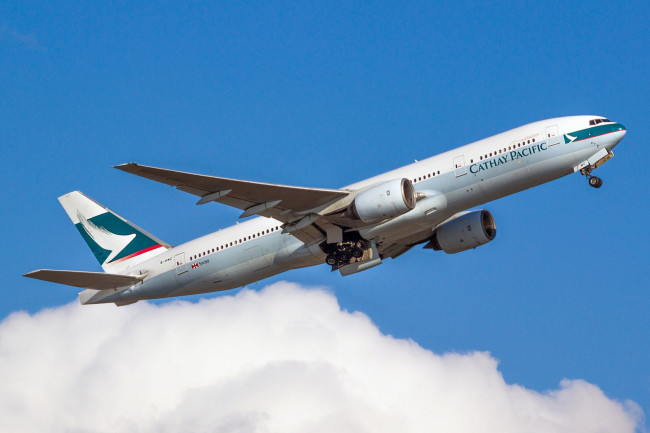 Обои картинки фото b777-267, авиация, пассажирские самолёты, авиалайнер