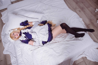 Картинка momo девушки -+креатив +косплей костюм образ постель