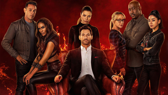 Обои картинки фото кино фильмы, lucifer , сериал, персонажи