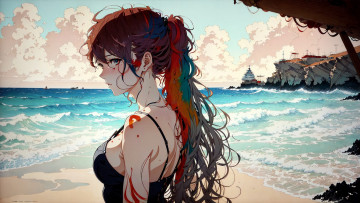 Картинка аниме пейзажи +природа нейросети графика нейроарт ai art нейронные сети рисунки нейро искусство