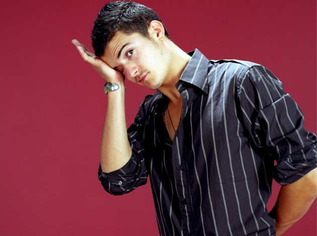 Обои картинки фото мужчины, orlando bloom, актер, рубашка