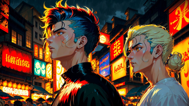 Обои картинки фото аниме, город,  улицы,  интерьер,  здания, нейросети, графика, нейроарт, ai, art, нейронные, сети, рисунки, нейро, искусство